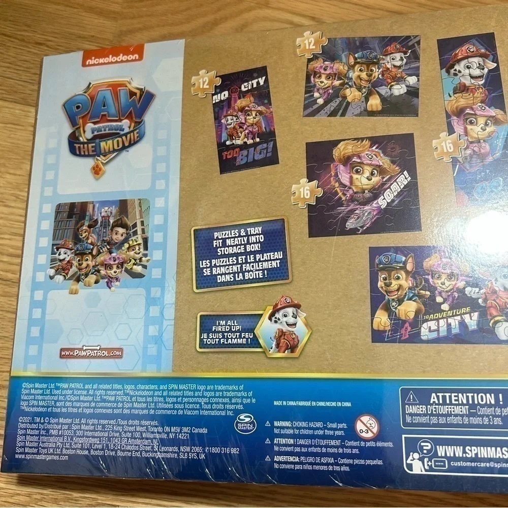Paw Patrol Wooden Puzzle Set 7 In All Bundle NEW Chase Marshall